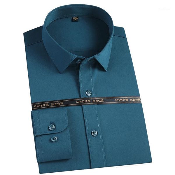 men's solid bamboo fiber dress shirts comfortable soft long sleeve elastic non iron men regular-fit male shirt, White;black
men's solid bamboo fiber dress shirts comfortable soft long sleeve elastic non iron men regular-fit male shirt, White;black