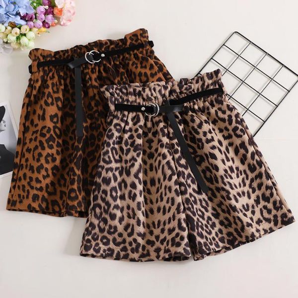 women's shorts women basic leopard print animal pattern elastic paperbag waist belt ladies casual pantalones cortos a292, White;black
women's shorts women basic leopard print animal pattern elastic paperbag waist belt ladies casual pantalones cortos a292, White;black