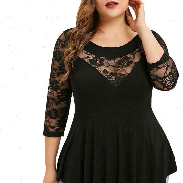 plus size lace hollow out womens shirt and vintage round neck 3 4 sleeve solid tunic summer autumn ladies, White
plus size lace hollow out womens shirt and vintage round neck 3 4 sleeve solid tunic summer autumn ladies, White