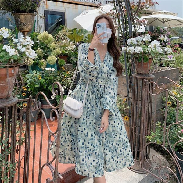 casual dresses real s plus size women's dress slim v-neck waist long floral 2021 spring and autumn temperament, Black;gray
casual dresses real s plus size women's dress slim v-neck waist long floral 2021 spring and autumn temperament, Black;gray