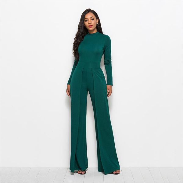 women's jumpsuits & rompers wide leg pants jumpsuit solid turtleneck long women autumn 2021 fashion maxi romper elegant ladies overall, Black;white
women's jumpsuits & rompers wide leg pants jumpsuit solid turtleneck long women autumn 2021 fashion maxi romper elegant ladies overall, Black;white