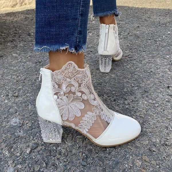boots sandals woman high heeled summer shoes women lace mesh 2021 thick heel back zipper white, Black
boots sandals woman high heeled summer shoes women lace mesh 2021 thick heel back zipper white, Black