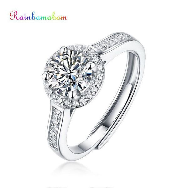 cluster rings rainbamabom 925 sterling silver real round moissanite gemstone wedding engagement ring fine jewelry wholesale with certificati, Golden;silver
cluster rings rainbamabom 925 sterling silver real round moissanite gemstone wedding engagement ring fine jewelry wholesale with certificati, Golden;silver