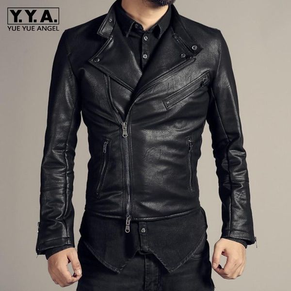 men's fur & faux mens motorcycle leather jacket fashion zipper slim short coat autumn winter street casual outwear, Black
men's fur & faux mens motorcycle leather jacket fashion zipper slim short coat autumn winter street casual outwear, Black