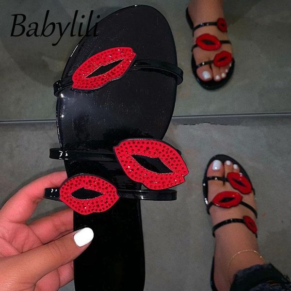 slippers women for summer beach slides rhinestones ladies lips sandals flat slipper female shoes non-slip wear-resistant, Black
slippers women for summer beach slides rhinestones ladies lips sandals flat slipper female shoes non-slip wear-resistant, Black