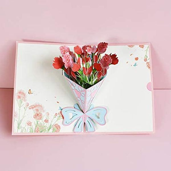 carnation flower 3d card with envelope mother's day spring greeting for mom anniversary love cards
carnation flower 3d card with envelope mother's day spring greeting for mom anniversary love cards