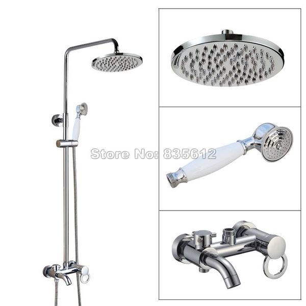 chrome finish contemporary bathroom rain shower mixer faucet set with bathtub tap + handheld spray wcy331 sets
chrome finish contemporary bathroom rain shower mixer faucet set with bathtub tap + handheld spray wcy331 sets