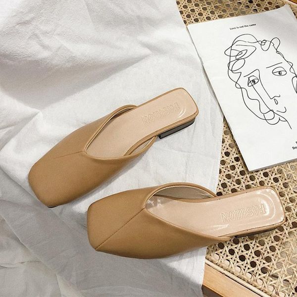 spring summer leather low heel women shoes casual ladies slippers mules woman fashion heels, Black
spring summer leather low heel women shoes casual ladies slippers mules woman fashion heels, Black