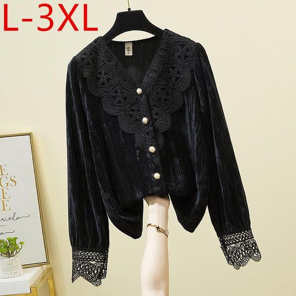 l-3xl plus size 2021 women's pleuche patchwork lace v neck long sleeves shirt female shirts blouse blusas s076 blouses &, White
l-3xl plus size 2021 women's pleuche patchwork lace v neck long sleeves shirt female shirts blouse blusas s076 blouses &, White