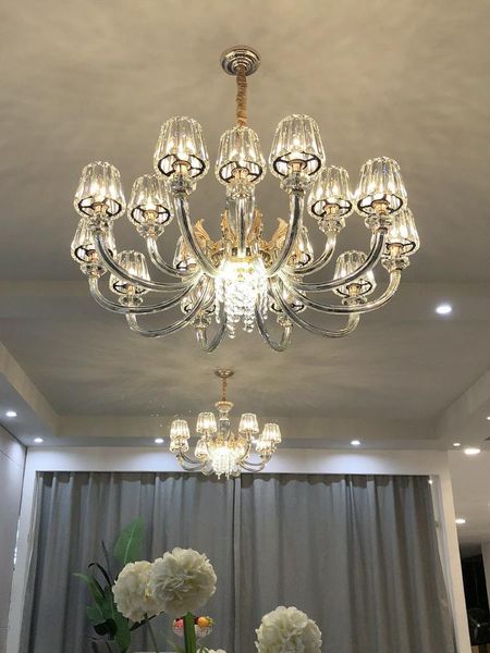 pendant lamps crystal chandelier european style living room lamp simple atmosphere dining bedroom jian ou luxury villa hall study
pendant lamps crystal chandelier european style living room lamp simple atmosphere dining bedroom jian ou luxury villa hall study
