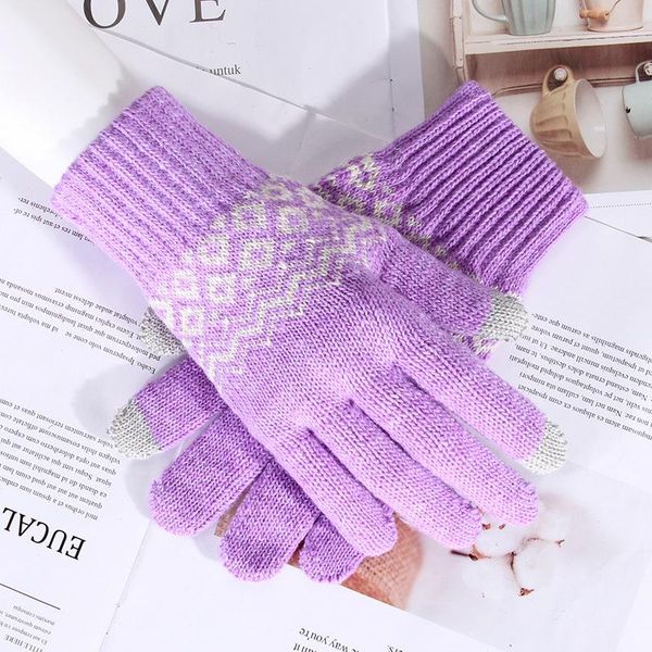 five fingers gloves winter print full finger plus plush thick driving mitten men women warm jacquard stretch knit sport cycling i90, Blue;gray
five fingers gloves winter print full finger plus plush thick driving mitten men women warm jacquard stretch knit sport cycling i90, Blue;gray