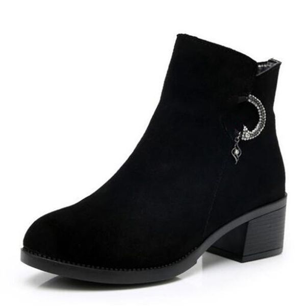 dress shoes scrub cowhide autumn woman boots 2021 plus velvet warm winter women high heel size 34-43, Black
dress shoes scrub cowhide autumn woman boots 2021 plus velvet warm winter women high heel size 34-43, Black