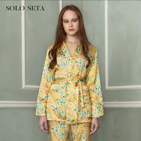 soloseta silk pajamas women 100% mulberry tender yellow xiejin show thin waist can wear outside women's sleepwear, Black;red
soloseta silk pajamas women 100% mulberry tender yellow xiejin show thin waist can wear outside women's sleepwear, Black;red