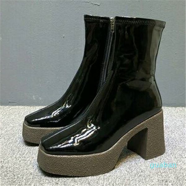 platform elastic sock stretch high heel women ankle boots designed heel short chunky shoes party booties, Black
platform elastic sock stretch high heel women ankle boots designed heel short chunky shoes party booties, Black