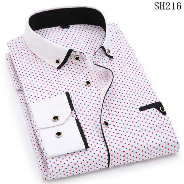 men's fashion casual long-sleeved printed shirt slim social business brand clothing soft and comfortable shirts, White;black
men's fashion casual long-sleeved printed shirt slim social business brand clothing soft and comfortable shirts, White;black