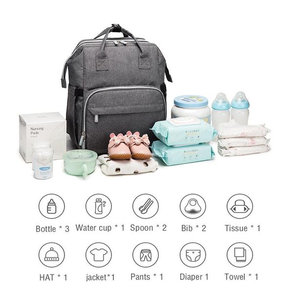 baby diaper bag crib backpack nappy stroller hooks large capacity multifunctional fashion travel
baby diaper bag crib backpack nappy stroller hooks large capacity multifunctional fashion travel