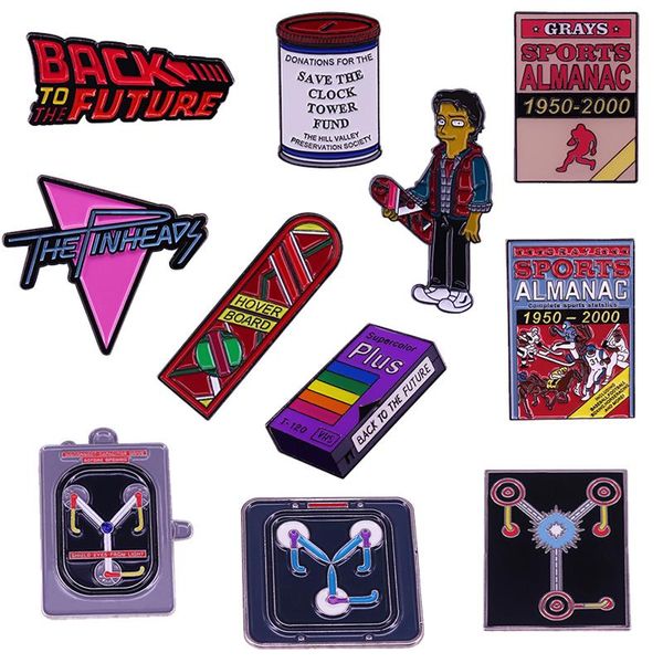 pins, brooches back to the future enamel pin marty mcfly hover board brooch sports almanac flux capacitor clock tower donation cans vhs badg, Gray
pins, brooches back to the future enamel pin marty mcfly hover board brooch sports almanac flux capacitor clock tower donation cans vhs badg, Gray