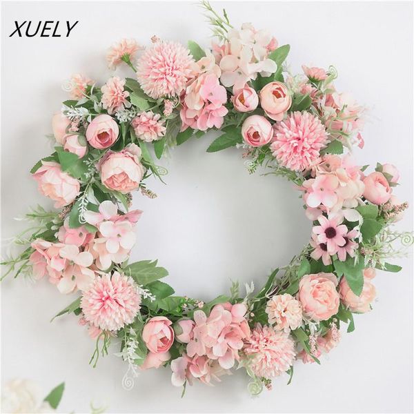 decorative flowers & wreaths 35cm artificial flower wreath door wall garland spring round for the front wedding home decoration
decorative flowers & wreaths 35cm artificial flower wreath door wall garland spring round for the front wedding home decoration