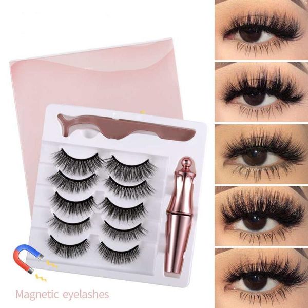 false eyelashes 5 pairs magnetic lashes repeated use waterproof liquid eyeliner with tweezer makeup set 2021
false eyelashes 5 pairs magnetic lashes repeated use waterproof liquid eyeliner with tweezer makeup set 2021