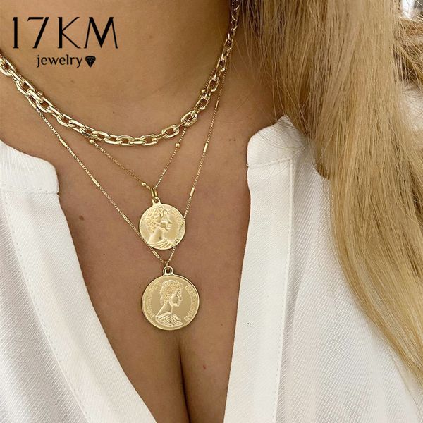 necklaces pendants 17km 2021 trendy multilayered coin for women gold geometric round beads chain choker gifts jewelry, Silver
necklaces pendants 17km 2021 trendy multilayered coin for women gold geometric round beads chain choker gifts jewelry, Silver