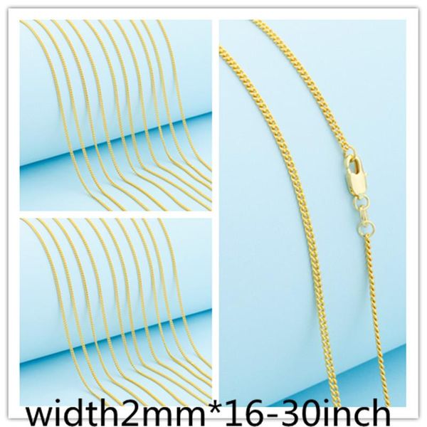 chains promotion wholesale gold filled necklace fashion jewelry 2mm flat "16-30" inches pendant chain lobster clasp jp, Silver
chains promotion wholesale gold filled necklace fashion jewelry 2mm flat "16-30" inches pendant chain lobster clasp jp, Silver