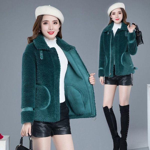 women's fur & faux 2021 women winter thicken warm slim coat fashion soft fleece button overcoat fluffy casual jackets z39, Black
women's fur & faux 2021 women winter thicken warm slim coat fashion soft fleece button overcoat fluffy casual jackets z39, Black