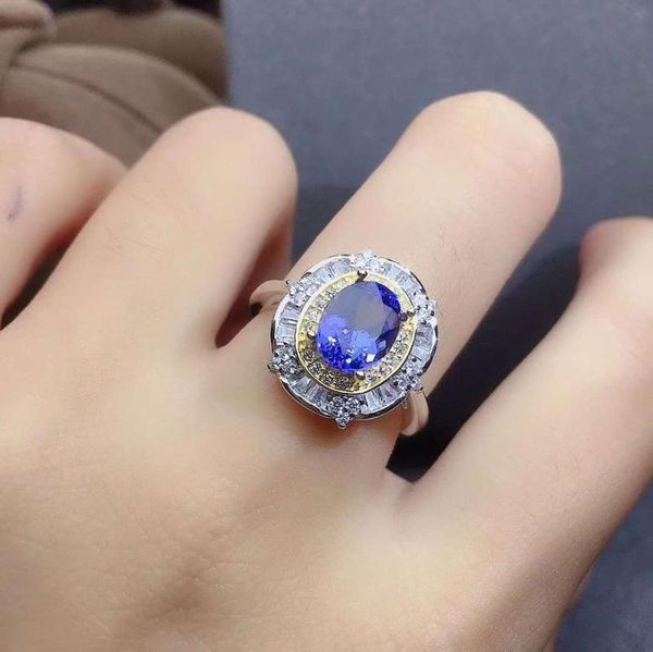 cluster rings tanzanite ring natural and real luxury 925 sterling silver, Golden;silver
cluster rings tanzanite ring natural and real luxury 925 sterling silver, Golden;silver