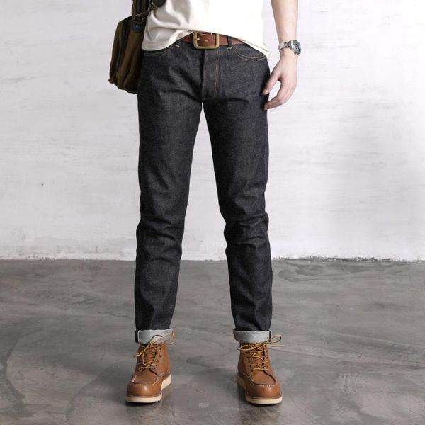 men's jeans red 2000t carrot fit 14oz sanforized selvedge denim workwear pants, Blue
men's jeans red 2000t carrot fit 14oz sanforized selvedge denim workwear pants, Blue