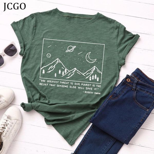 women's t-shirt jcgo summer cotton women t shirt plus size 5xl space moon mountain print tshirts female short sleeve casual oversized, White
women's t-shirt jcgo summer cotton women t shirt plus size 5xl space moon mountain print tshirts female short sleeve casual oversized, White