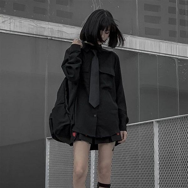 nicemix vintage style gothic blouse women shirt harajuku turn-down collar plus size 2021 korean fashion clothing shirts, White
nicemix vintage style gothic blouse women shirt harajuku turn-down collar plus size 2021 korean fashion clothing shirts, White