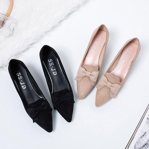 dress shoes spring autumn women pointed toe boat bowtie slip on faux suede pumps medium heels 4cm ladies n7775, Black
dress shoes spring autumn women pointed toe boat bowtie slip on faux suede pumps medium heels 4cm ladies n7775, Black