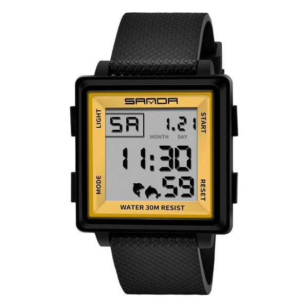 wristwatches men watch fashion electronic sports square japanese movement luminous alarm clock satch chronograph week reloj hombre, Slivery;brown
wristwatches men watch fashion electronic sports square japanese movement luminous alarm clock satch chronograph week reloj hombre, Slivery;brown