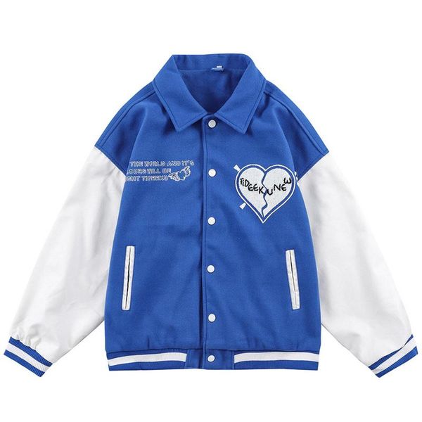 men's jackets men pu leather varsity baseball vintage patchwork bomber jacket 2021 autumn womens oversized heart embroidery streetwear, Black;brown
men's jackets men pu leather varsity baseball vintage patchwork bomber jacket 2021 autumn womens oversized heart embroidery streetwear, Black;brown