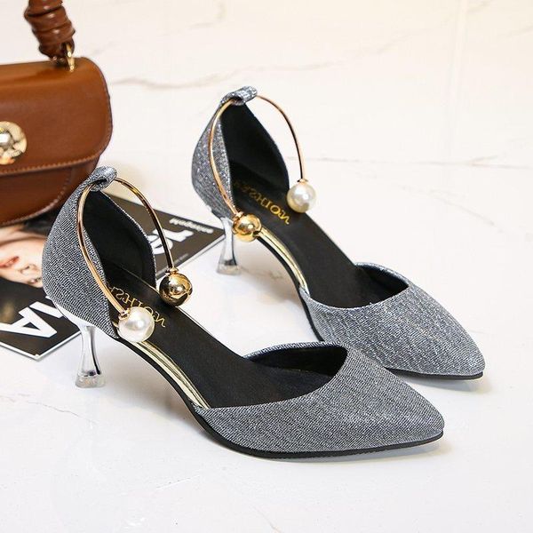 ladies dress shoes wedding party beads slip-on high heels pointed toe pumps plus size women 44 thin, Black
ladies dress shoes wedding party beads slip-on high heels pointed toe pumps plus size women 44 thin, Black
