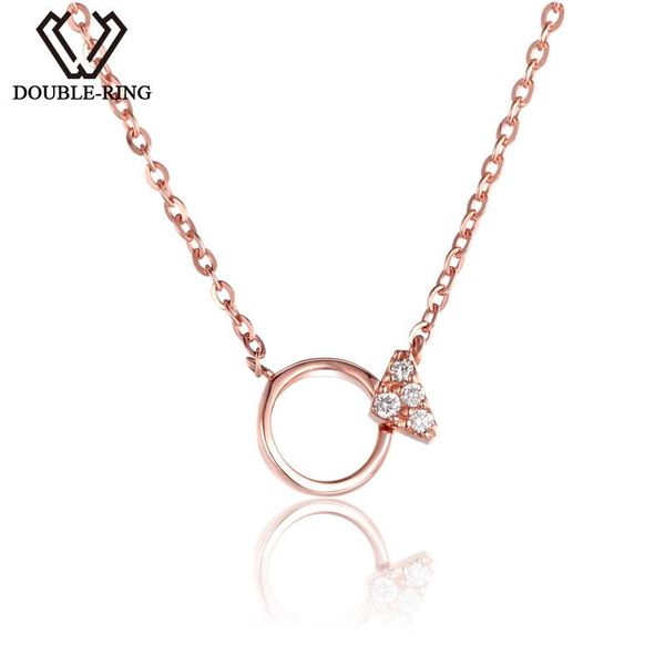 double-r 18k gold fine jewelry women diamond necklaces si 0.02ct good cut rose romantic wedding pendants customized casn02415ka chains, Silver
double-r 18k gold fine jewelry women diamond necklaces si 0.02ct good cut rose romantic wedding pendants customized casn02415ka chains, Silver