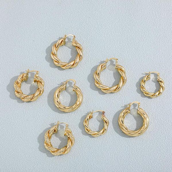 hoop & huggie simple stainless steel twisted large circle ear buckle earrings for women retro round hiphop jewelry accessories, Golden;silver
hoop & huggie simple stainless steel twisted large circle ear buckle earrings for women retro round hiphop jewelry accessories, Golden;silver