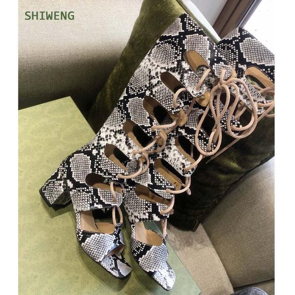 summer peep toe lace-up high heel boots snakeskin leather thigh woman thin heels over the knee sandals, Black
summer peep toe lace-up high heel boots snakeskin leather thigh woman thin heels over the knee sandals, Black