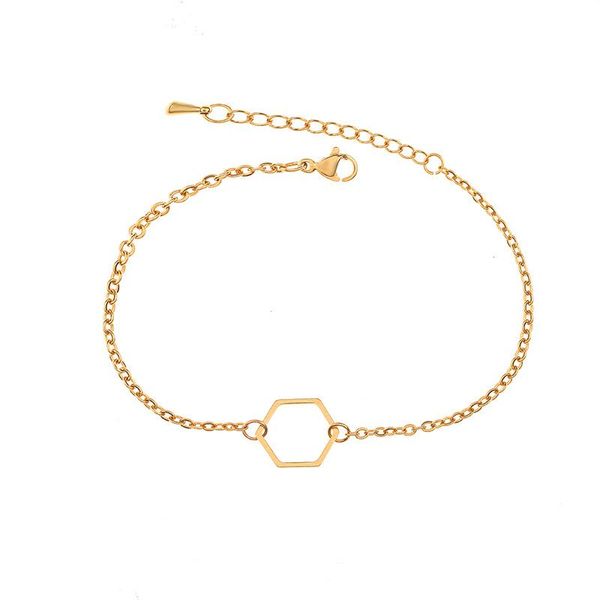 link, chain simple est lovers link bracelets stainless steel hexagon original design geometric birthday engagement gifts, Black
link, chain simple est lovers link bracelets stainless steel hexagon original design geometric birthday engagement gifts, Black