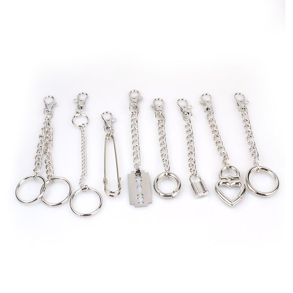 20pieces/lot wallet belt chains trousers pants hip hop rock punk keyrings anti-lost keychains, Silver
20pieces/lot wallet belt chains trousers pants hip hop rock punk keyrings anti-lost keychains, Silver