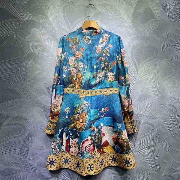 dress vintage seqinyy blue flowers impression jacquard early spring fashion design feminine runway elegant lace, Black;gray
dress vintage seqinyy blue flowers impression jacquard early spring fashion design feminine runway elegant lace, Black;gray
