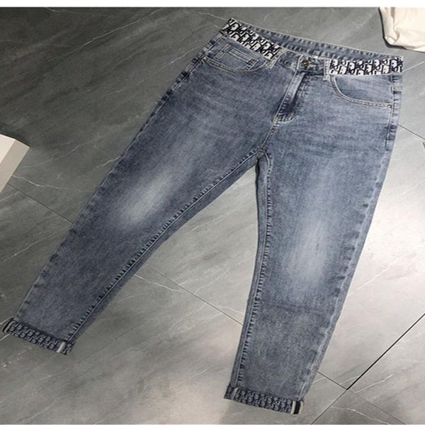 men's jeans 2021 high-end embroidery skinny four seasons fashion brand korean slim elastic pants, Blue
men's jeans 2021 high-end embroidery skinny four seasons fashion brand korean slim elastic pants, Blue