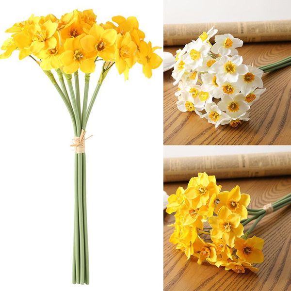 decorative flowers & wreaths 6 heads wedding artificial silk small narcissus bouquet party home decor decoration mini fake daffodil flower
decorative flowers & wreaths 6 heads wedding artificial silk small narcissus bouquet party home decor decoration mini fake daffodil flower