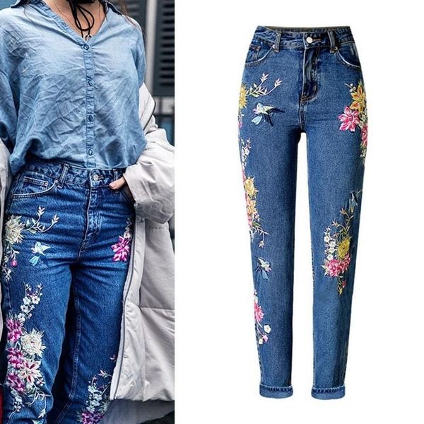 flower embroidery jeans female high waist zipper straight denim pants women pocket blue trousers size xs-3xl women's
flower embroidery jeans female high waist zipper straight denim pants women pocket blue trousers size xs-3xl women's