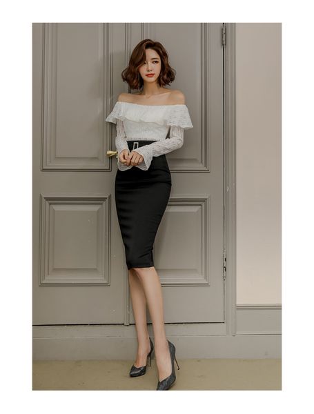 two piece dress women sping 2 pieces suits slash neck ruffles lace crop + irregular bodycon skirt work set 1r4o, White
two piece dress women sping 2 pieces suits slash neck ruffles lace crop + irregular bodycon skirt work set 1r4o, White