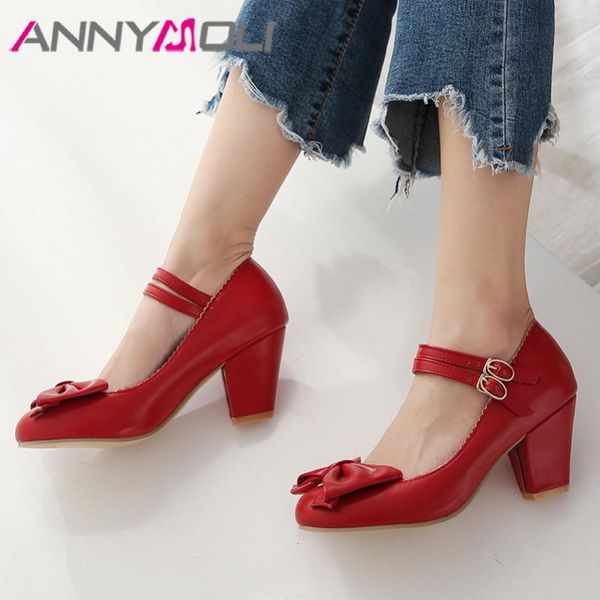 dress shoes annymoli high heels women pumps sweet bow block heel wedding buckle round toe mary janes ladies red big size 46, Black
dress shoes annymoli high heels women pumps sweet bow block heel wedding buckle round toe mary janes ladies red big size 46, Black