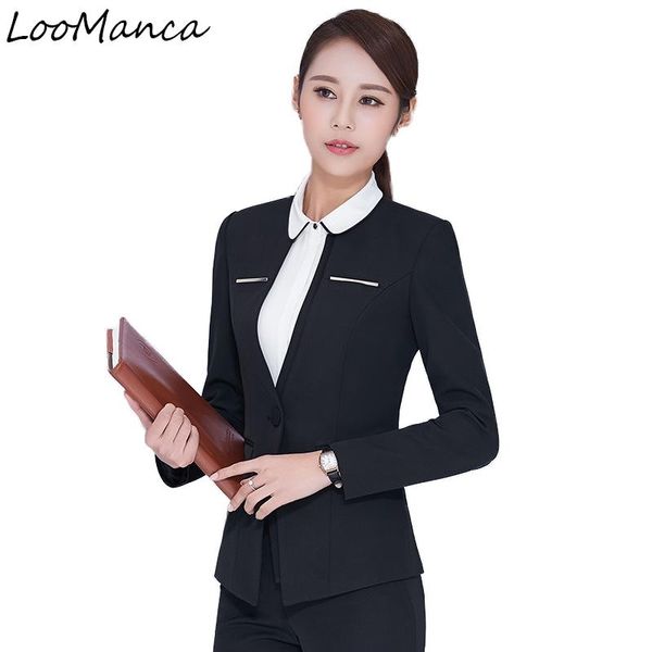 women's suits & blazers 2021 autumn winter professional women long-sleeve plus size fashion office formal female jacket work wear unifo, White;black
women's suits & blazers 2021 autumn winter professional women long-sleeve plus size fashion office formal female jacket work wear unifo, White;black