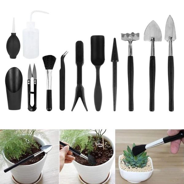 planters & pots 15pcs/set black mini garden hand tools transplanting miniature planting gardening bonsai tool for succulents plants
planters & pots 15pcs/set black mini garden hand tools transplanting miniature planting gardening bonsai tool for succulents plants