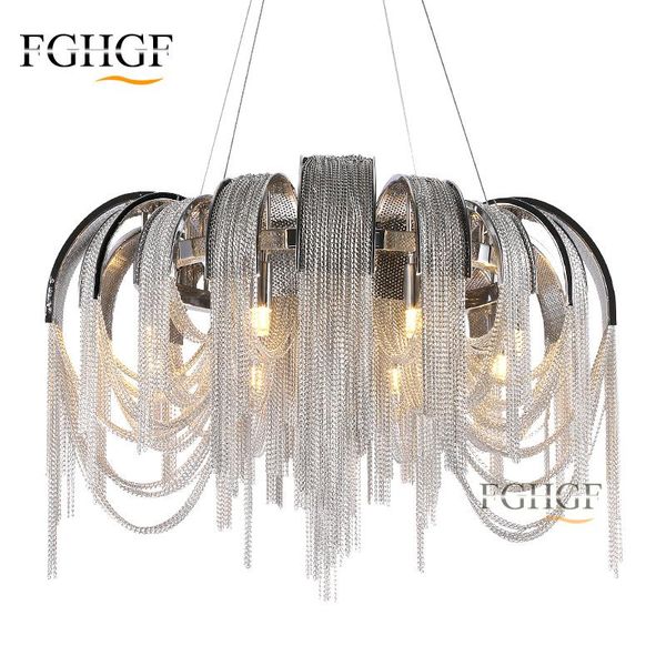chandeliers nordic tassel chain chandelier luxury hanging light suspension luminaire chrome metel for living room restaurant
chandeliers nordic tassel chain chandelier luxury hanging light suspension luminaire chrome metel for living room restaurant