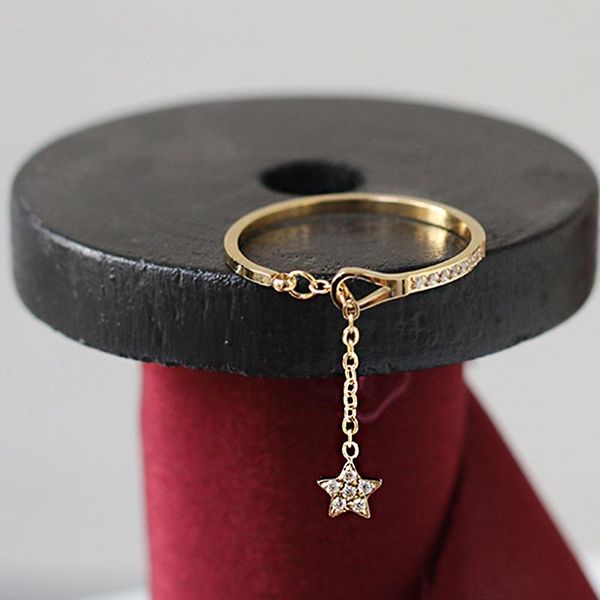 wedding rings fashion women's tassel ring with star charms & zircon exquisite titanium steel party jewelry gift, Slivery;golden
wedding rings fashion women's tassel ring with star charms & zircon exquisite titanium steel party jewelry gift, Slivery;golden