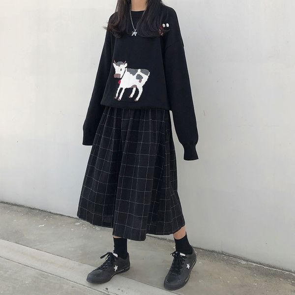 skirts 2 colors japanese style high elastic waist long woman autumn winter plaid a-line pleated womens (x1078) ikme, Black
skirts 2 colors japanese style high elastic waist long woman autumn winter plaid a-line pleated womens (x1078) ikme, Black